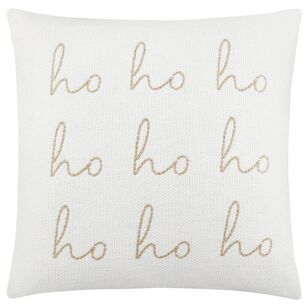 Bouclair Christmas Hohoho Midori Cushion White 48 x 48 cm