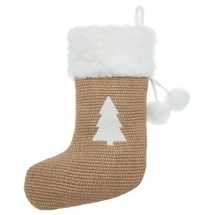 Bouclair Christmas Abel Tree Stocking Natural 28 x 42 cm