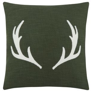 Bouclair Christmas Antler Ecka Cushion Green 48 x 48 cm