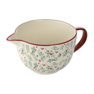 Jolly & Joy Christmas Mixing Bowl with Handle White