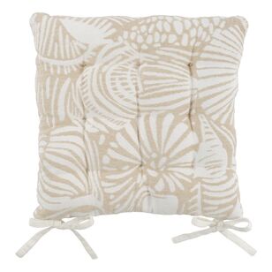 KOO Chair Pad 2 Pack Shells  Brown & White 43 x 43 cm