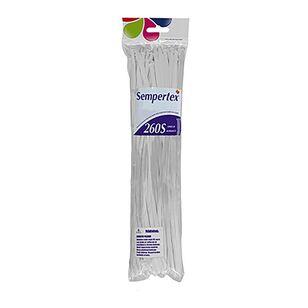 Sempertex 260T Modelling Latex Balloon 50-Pack White 50 Pack