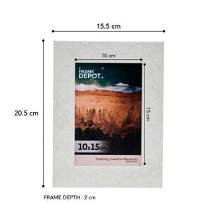 Frame Depot Jax Photo Frame White 15.36 x 20.44 x 1.8 cm