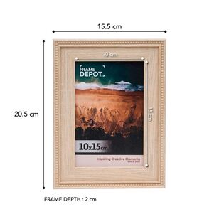 Frame Depot Mia Photo Frame White 15.36 x 20.44 x 1.8 cm