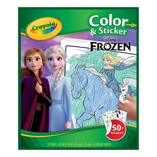Crayola Frozen Colour & Sticker Book Set Multicoloured