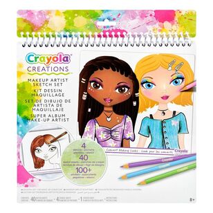 Crayola Creations Super Album Makeup Sketch Set Multicoloured
