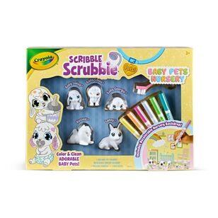 Crayola Scribble Scrubbie Baby Pets Nursery Multicoloured