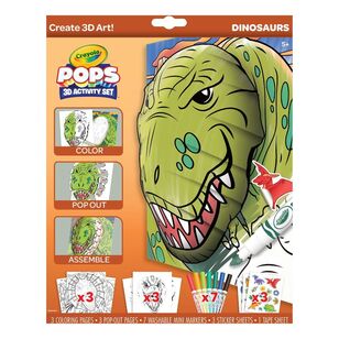 Crayola Pops 3D Dinosaur Activity Set Multicoloured
