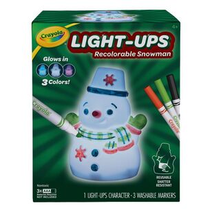 Crayola Light-Ups Recolourable Snowman Multicoloured