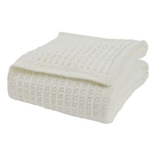 KOO Luca Waffle Throw Milk 127 x 152 cm