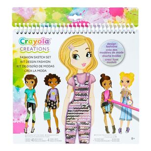 Crayola Creations Fashion Sketch Set Multicoloured