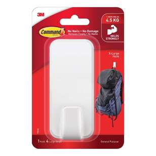 3M Command Utility Hook White 4.5Kg,Xl