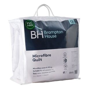 Brampton House Microfibre Quilt White