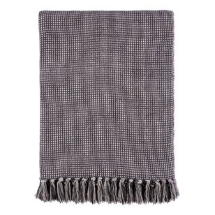 KOO Basket Weave Throw Grey 150 x 200 cm