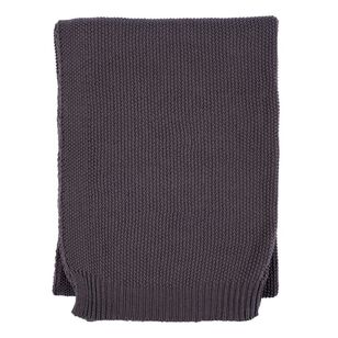 KOO Cotton Knit Throw Grey 130 x 170 cm