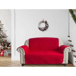 Jolly & Joy Festive Christmas Sofa Cover Red