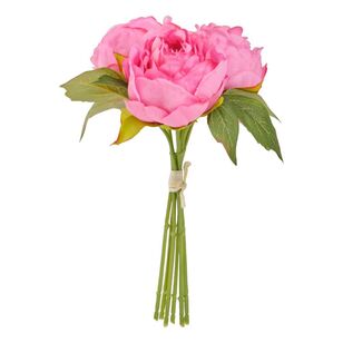 Green Room Multi Stem Peony Bouquet Fuschia 21 x 28 cm