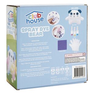 Club House Create Your Own Spray Dye Bear Kit Multicoloured