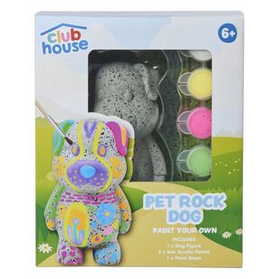 Club House Create Your Own Pet Rock Dog Kit Multicoloured