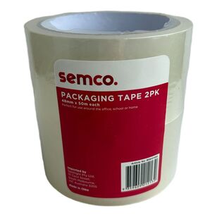 Semco Packaging Tape 2 Pack Clear 48 mm