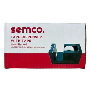 Semco Tape Dispenser With Tape Clear 18 mm