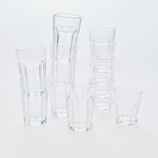 Culinary Co Classic Glass Tumbler 12 Piece Set Clear