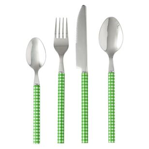 Culinary Co Cutlery Set 24 Piece Set Spots Green