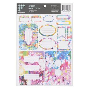 Francheville Bold Spectrum Labels Sticker Sheet Bold Spectrum