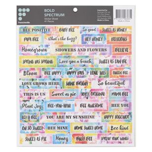 Francheville Bold Spectrum Quotes Sticker Sheet Bold Spectrum