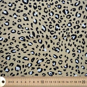 Leopard 150 cm Swimwear Fabric Natural 150 cm