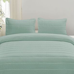 KOO Bernice Seersucker Comforter Set Seafoam