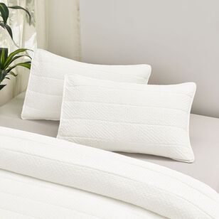 KOO Bernice Seersucker Comforter Set White