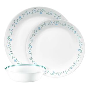 Corelle Country Cottage 12 Piece Dinner Set Blue & White