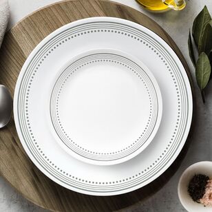 Corelle Mystic Grey Dinner Set 12 Piece Set Grey & White