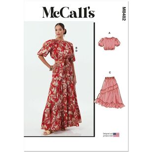 McCall's M8482 Misses' Tops and Skirts Pattern White