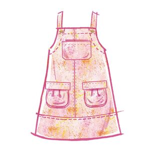 McCall's M8489 Children's and Girls' Pinafore and Overalls Pattern White