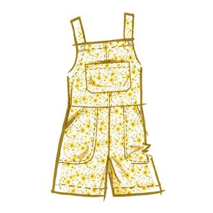 McCall's M8489 Children's and Girls' Pinafore and Overalls Pattern White