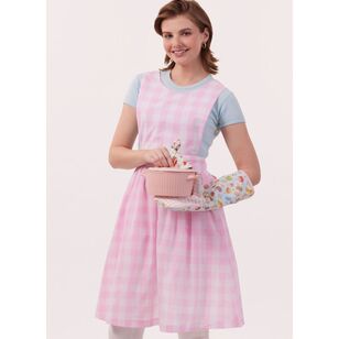 McCalls Sewing Pattern M8494 Misses' Apron and Kitchen Accessories White Xs - Xl