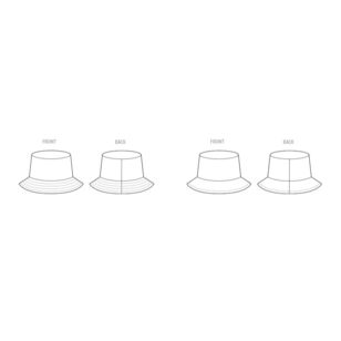 McCalls Sewing Pattern M8497 Bucket Hat for Children, Teens and Adults White All Sizes