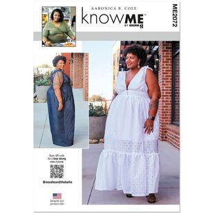 McCalls Know Me ME2072 Misses' and Women's Jumpsuit and Dress Pattern White