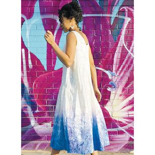 McCalls Know Me ME2076 Misses' Front or Back Reversible Dress in Two Lengths Pattern White