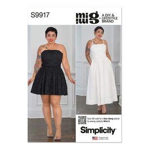 Simplicity S9917 Misses' Dress Pattern By Mimi G White