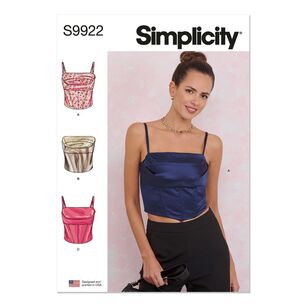 Simplicity Sewing Pattern S9922 Misses' Corsets White