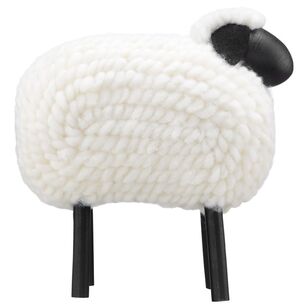 Bouclair Christmas Urban Holiday Sheep Black / White 30 x 16 x 27.5 cm