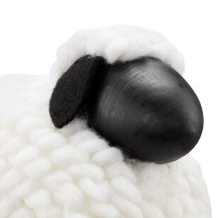 Bouclair Christmas Urban Holiday Sheep Black / White 30 x 16 x 27.5 cm