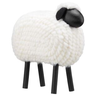 Bouclair Christmas Urban Holiday Sheep Black / White 30 x 16 x 27.5 cm