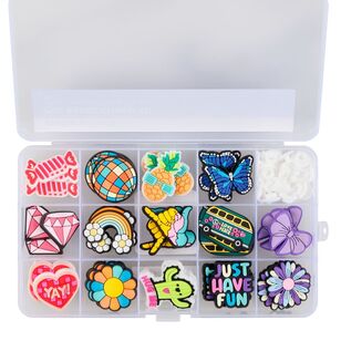 Crafters Choice PVC Badge Shoe Charm Kit Multicoloured