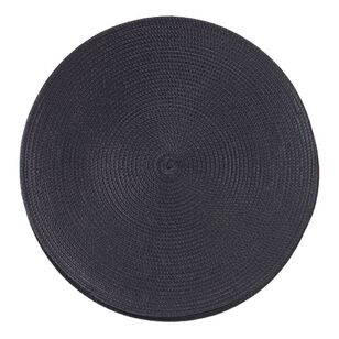 Bouclair Panama Woven Place Mat 2 Pack Black 35 cm