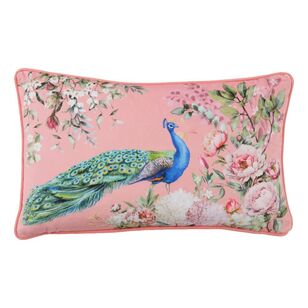 KOO Avery Gen Print Velvet Lumbar Cushion Multicoloured 30 x 50 cm