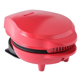 Culinary Co Mini Snack Waffle Maker Red